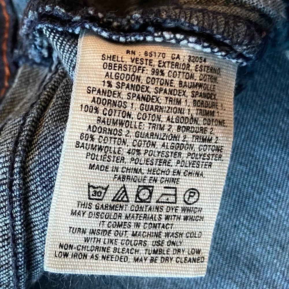 Pilcro and the Letterpress Blue Cropped Jeans with Multicolor Trim - Picture 8 of 9